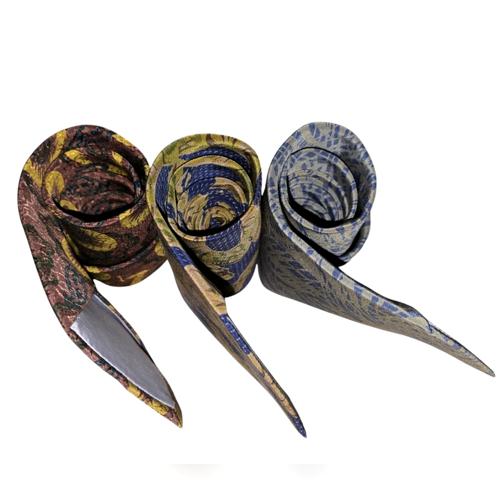 Bundle of 3 Galamond Multicolor Silk Tie